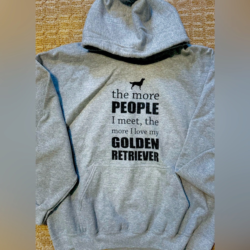 Hooded Sweatshirt. Golden Retriever. Excellent condition
